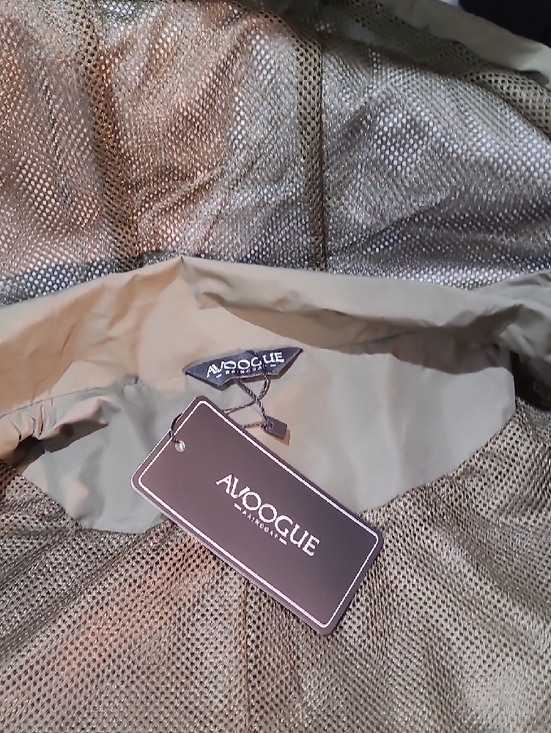 Avoogue Hooded Drawstring Rain Coat- Olive Green - Picture 8 of 9